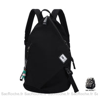 Sac dos femme coton personnalisé - modèle Noir - Sac Roche ™