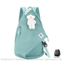 Sac dos femme coton personnalisé - modèle Vert - Sac Roche ™