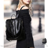 Sac Dos Femme Croco Multi-Zip À