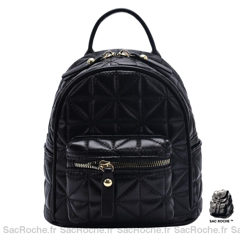 Sac Dos Femme Mignon Petit Noir À