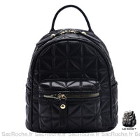 Sac Dos Femme Mignon Petit - modèle Noir - Sac Roche ™