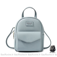 Sac dos femme mini simplicité - modèle Bleu - Sac Roche ™