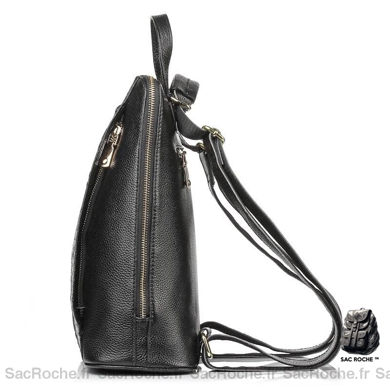Sac Dos Femme Motif Croco - Imitation Cuir À