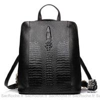 Sac dos femme motif croco - imitation cuir - Sac Roche ™