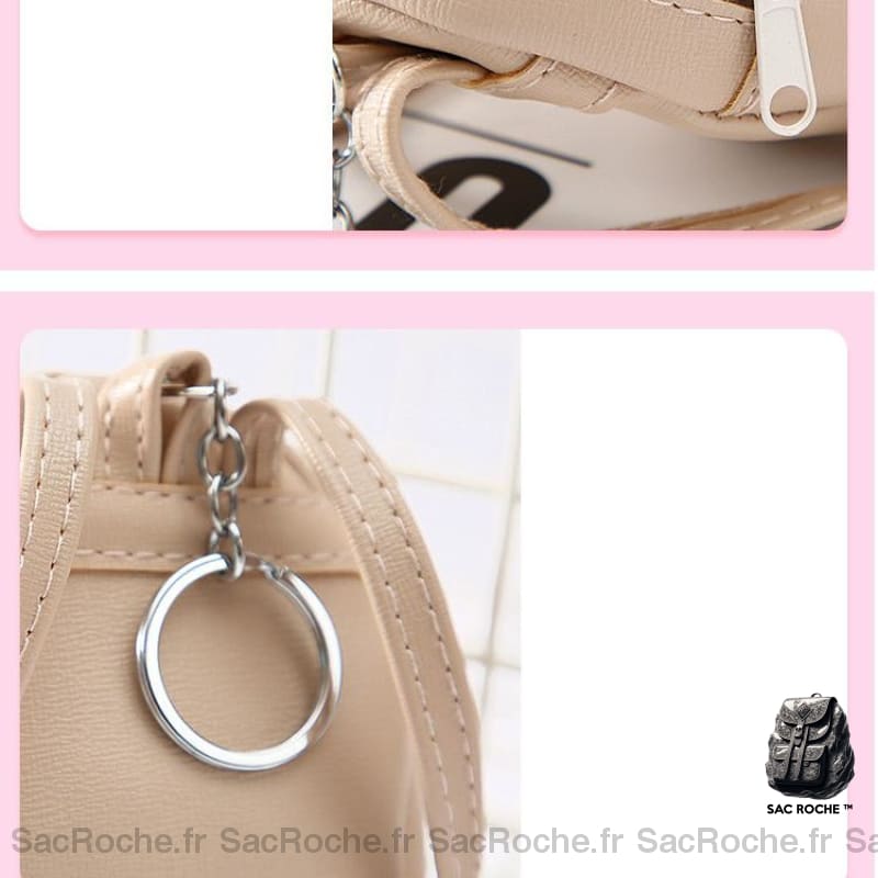 Sac Dos Femme Motif Flamant Rose À