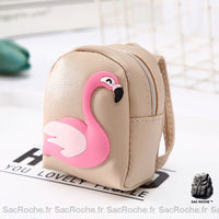 Sac dos femme motif flamant rose - modèle Rose - Sac Roche ™