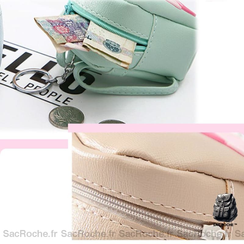 Sac Dos Femme Motif Flamant Rose À