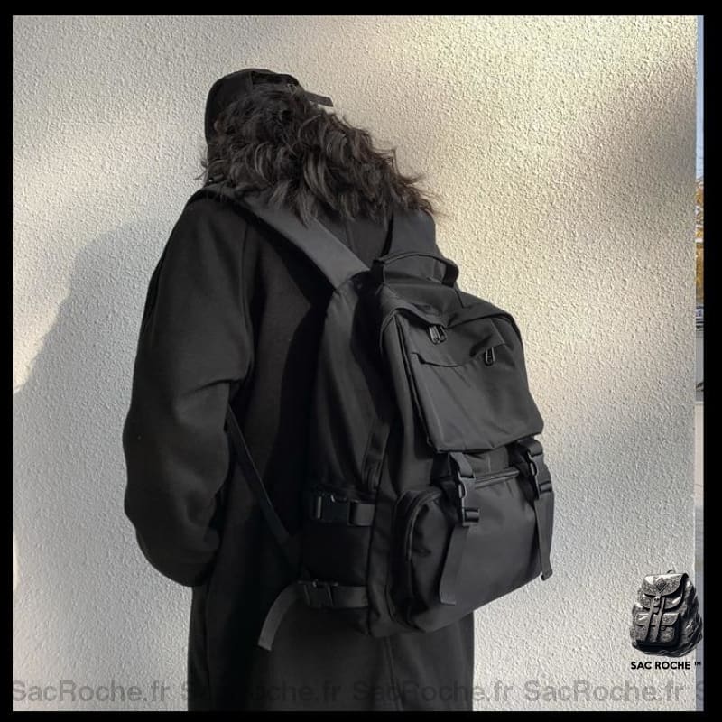 Sac Dos Femme Noir À