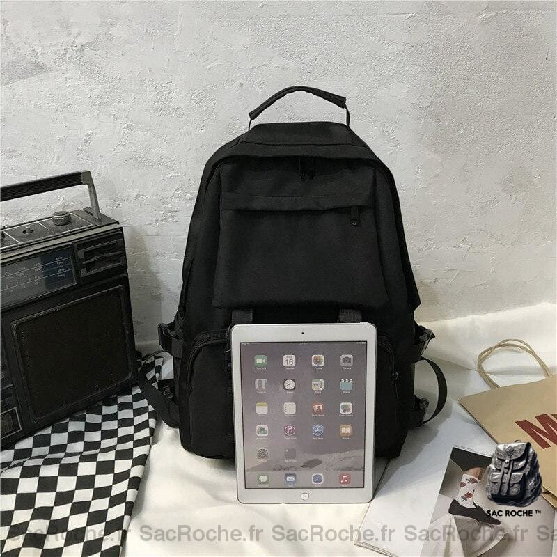 Sac Dos Femme Noir À