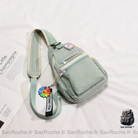 Petit sac à dos femme en nylon - Vert - La conception des produits Accessoire de mode