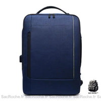Sac dos femme ordinateur 15 pouces - modèle Bleu - Sac Roche ™