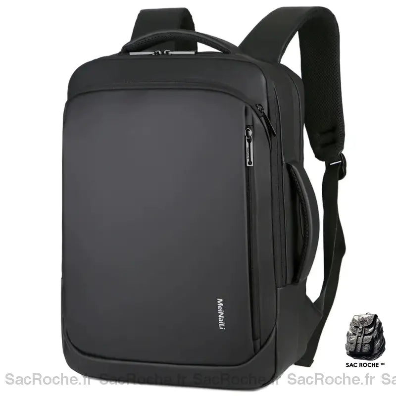 Sac Dos Femme Ordinateur Portable Noir Sac À