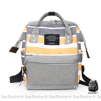 Sac dos femme rayures - modèle Jaune / S - Sac Roche ™