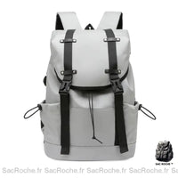 Sac dos femme tendance grand - modèle Gris - Sac Roche ™