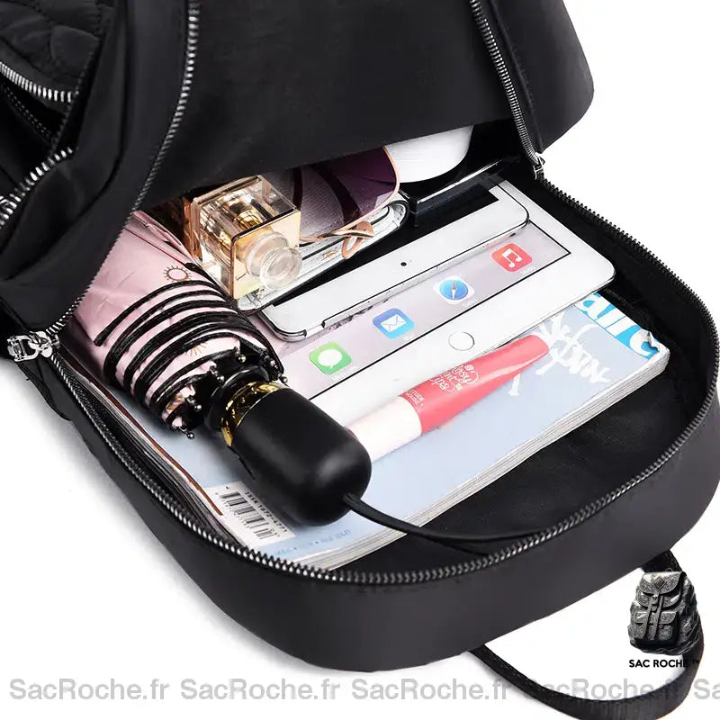 Sac Dos Femme Tissu Durable À