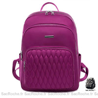 Sac dos femme tissu durable - modèle Violet - Sac Roche ™