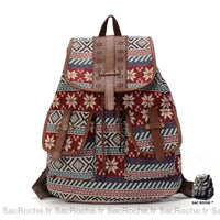 Sac dos femme toile imprimée trendy - modèle Modèle B - Sac Roche ™