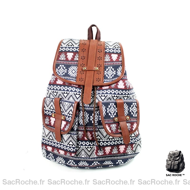 Sac Dos Femme Toile Imprimée Trendy Modèle D Sac À