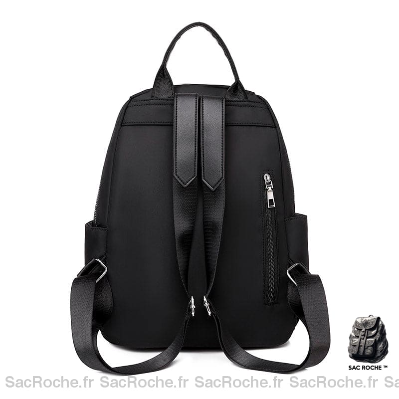 Sac Dos Femme Vintage Couleur Unie À