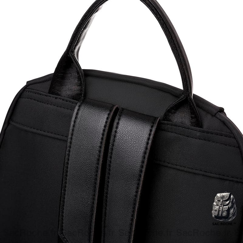 Sac Dos Femme Vintage Couleur Unie À