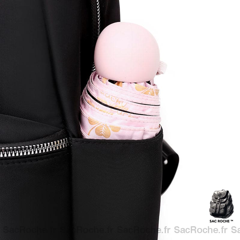 Sac Dos Femme Vintage Couleur Unie À