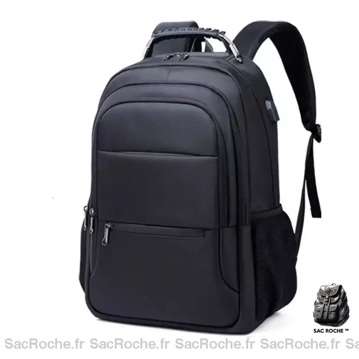 Sac Dos Homme 17 Pouces Ordinateur Noir Sac À