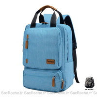 Sac dos homme élégant petit - modèle Bleu ciel - Sac Roche ™