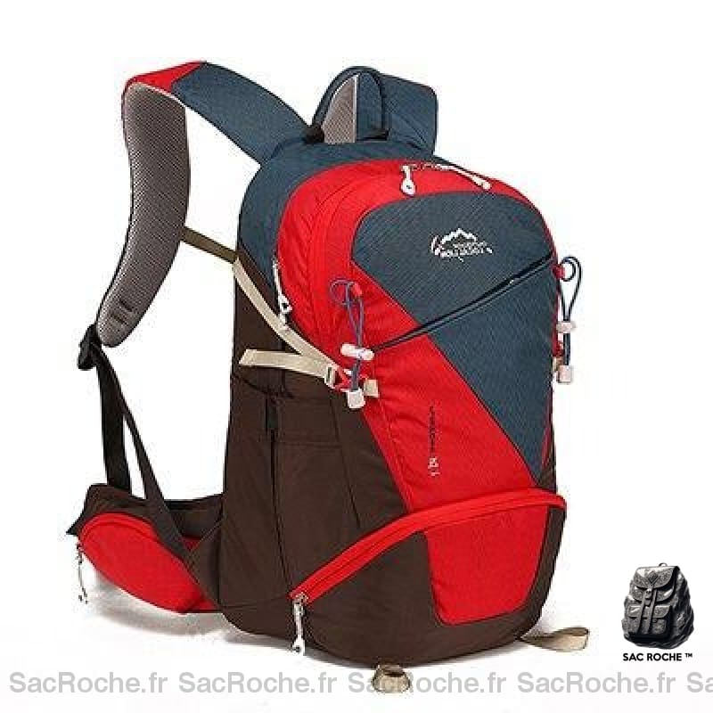 Sac Dos Homme Étanche Petit Gris - Rouge À Sport