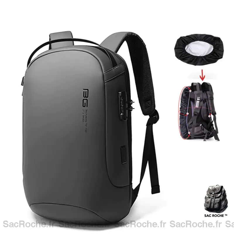 Sac Dos Homme Pro Gris Sac À Ordinateur