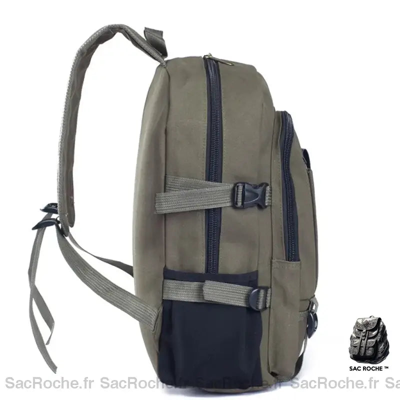 Sac Dos Homme Toile Cartable Sac À
