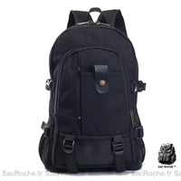 Sac dos homme toile cartable - modèle Noir - Sac Roche ™