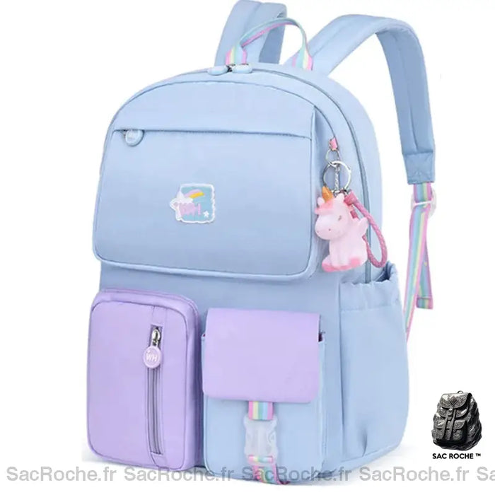 Sac Dos Maternelle Fille Joli Et Pratique Bleu Sac À