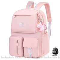 Sac dos maternelle fille joli et pratique - modèle Rose - Sac Roche ™
