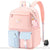 Sac dos maternelle fille joli et pratique - modèle Rose/bleu - Sac Roche ™