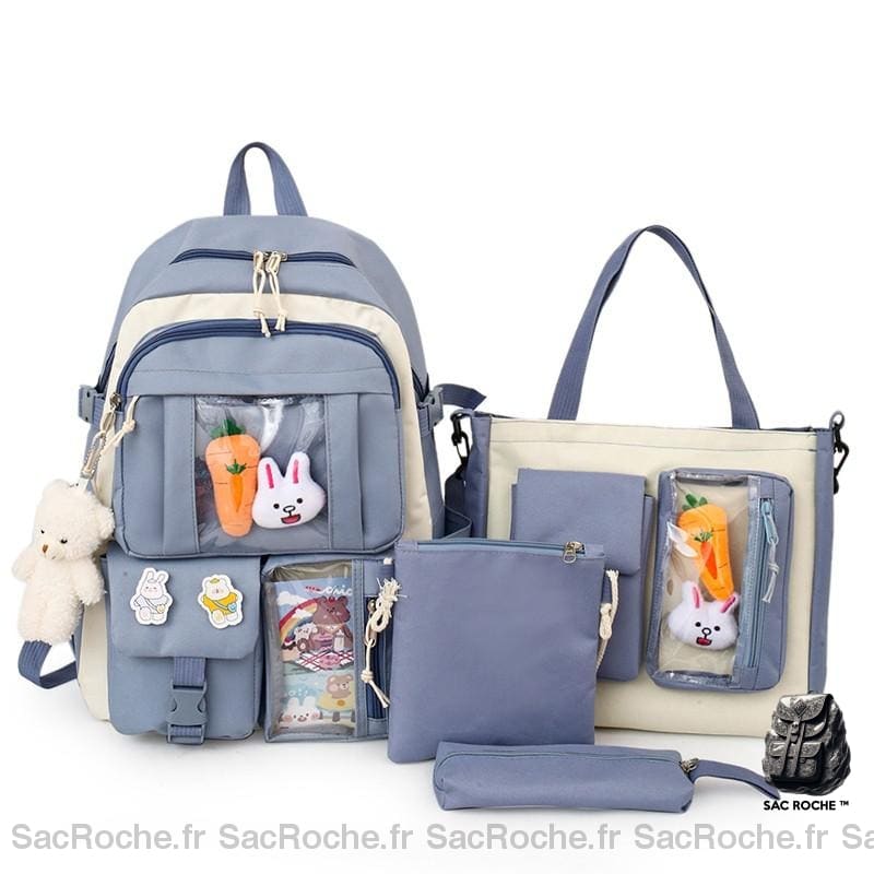 Sac à dos à multipoches pour adolescente 4 série complet