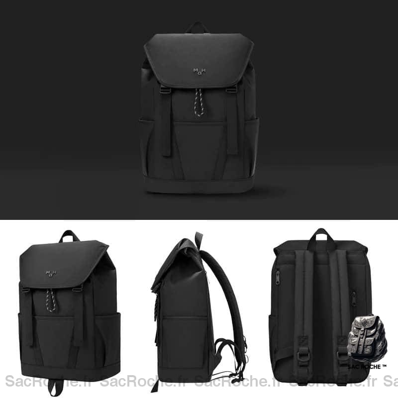 Sac Dos Noir Étanche Grande Capacité À Femme