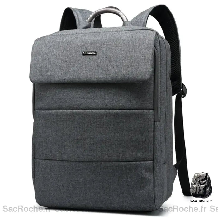 Sac Dos Ordinateur Étudiant Gris Sac À