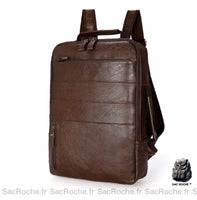 Sac dos ordinateur portable casual - modèle Marron - Sac Roche ™