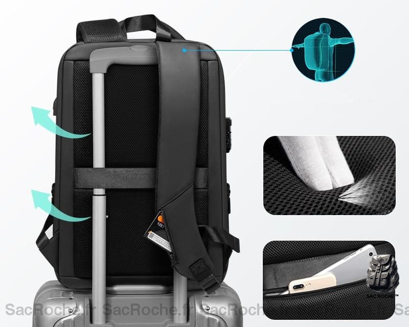 Sac Dos Ordinateur Portable Robuste À Homme