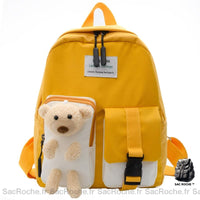 Sac dos ours enfant mignon - modèle Jaune - Sac Roche ™