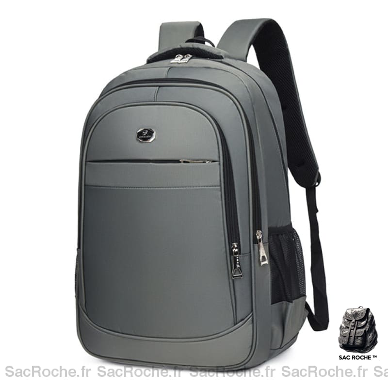 Sac Dos Polyvalent Imperméable 3 Compartiments 25L Gris Sac A Dos Ordinateur