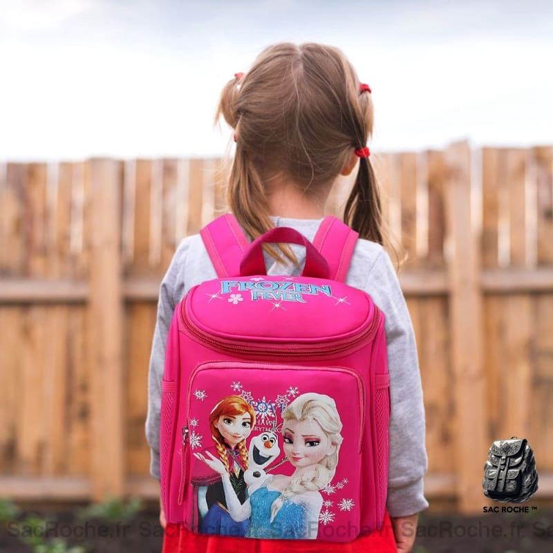 Sac Dos Reine Des Neiges Polyester Filles À Enfant