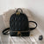 Sac Dos Rétro Vintage - modèle Noir - Sac Roche ™