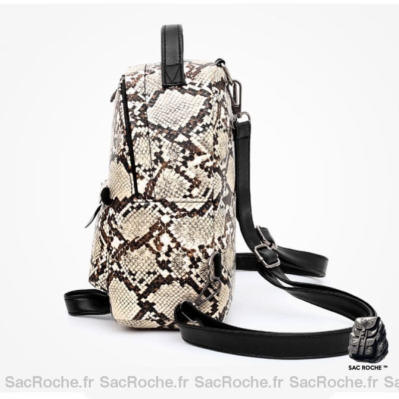 Sac Dos Serpent Noir À Femme