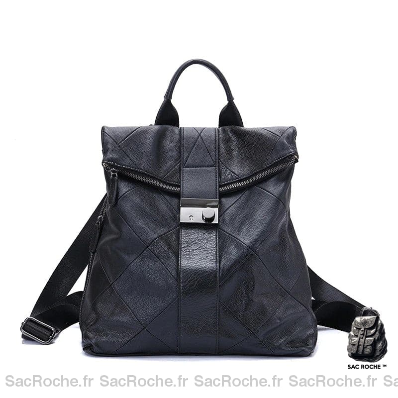 Sac à Dos en cuir avec Anti-vol pour femme - Sac à main Cuir