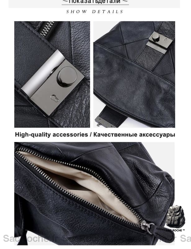 Sac Dos Simili Cuir Anti-Vol Femme À