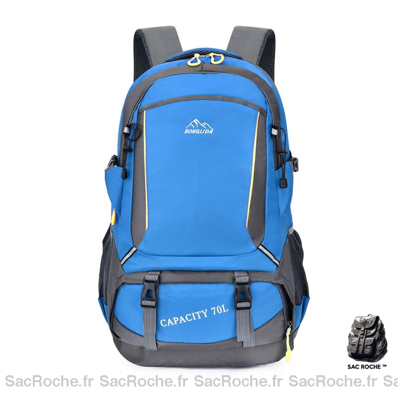 Sac à dos sport et camping étanche - Bleu ciel - Sac à dos Sac