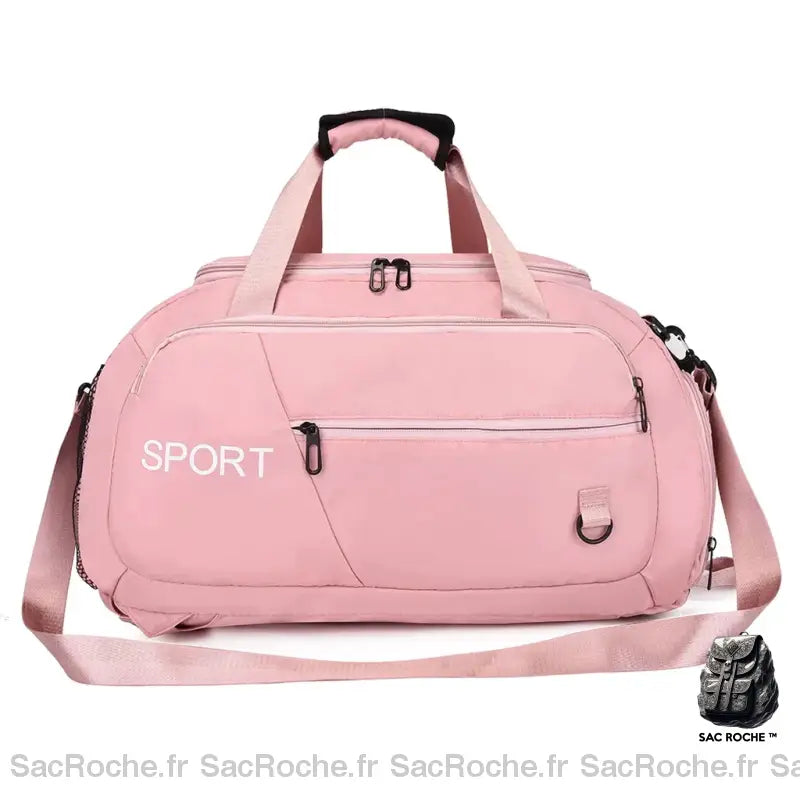 Sac Dos Sport Femme Rose Rose À