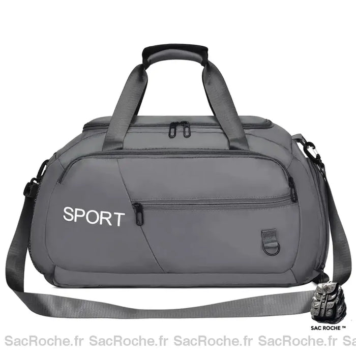 Sac Dos Sport Femme Rose Gris À