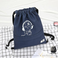 Sac dos sport pliable - modèle Bleu Foncé - Sac Roche ™